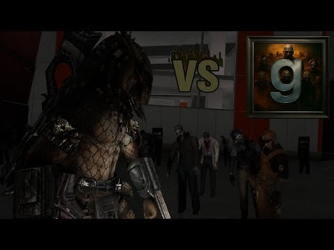 The Predator VS Zombies Snpc's Survival Arena Battle Garry's Mod