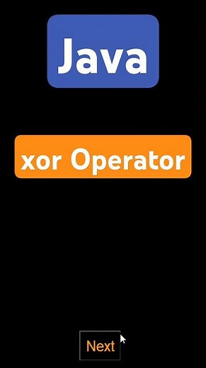 xor Operator | Java Tutorial For Beginners