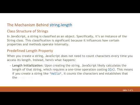Understanding string.length in JavaScript: Why It's O(1)