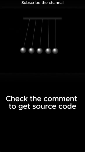 Satisfying Newton's Cradle with Pure JavaScript! ⚛️ (Physics Simulation) #NewtonCradle #javascript