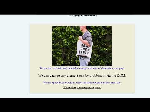 3. JavaScript Setting Attributes Explanation Video | Web API Series