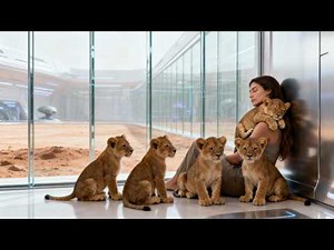 The Predator Cubs Saw the Human Fall Asleep Sitting—One Climbed Up and Used Her Shoulder As a Pillow