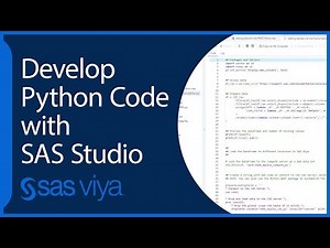 Use Python Code in SAS Studio | SAS Viya Quick Start Tutorial