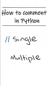 How to comment in Python #coding #programming #python #pythontutorial #comment