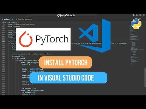 How to install PyTorch in Visual Studio code (2024) #pytorch
