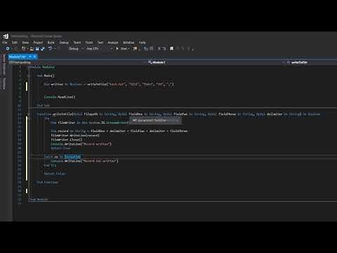 Writing to a CSV File or a Text File using Visual Basic