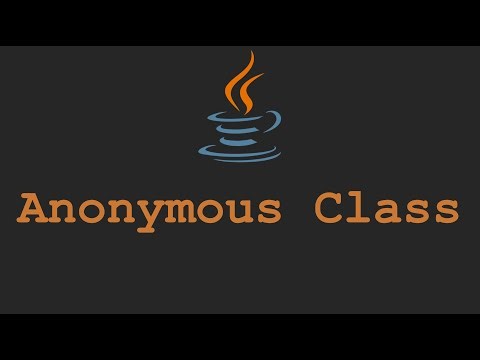 Java Tutorials - Anonymous Class