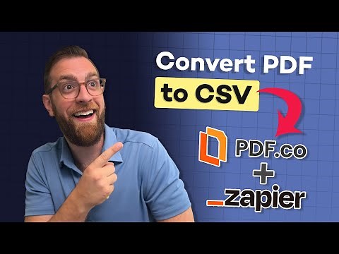 Automatically Convert PDF to CSV with This Simple App