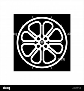 Film Reel Icon, Cinema Movie Reel Icon Vector Art Illustration Stock Vector Image & Art - Alamy