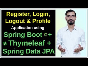 #16 Register & Login in Spring Boot MVC, Thymeleaf, Spring Data JPA | Controller Service & DAO Layer
