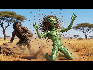 Prehistoric Survival Story | A Brave Human Saves an Alien from a Savage Bee Swarm