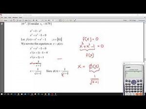 Fixed Point Iteration Method - B2032(2)