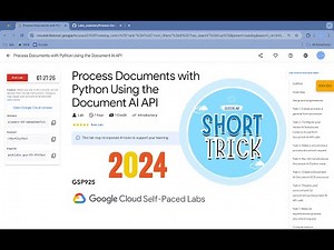 [2024] Process Documents with Python Using the Document AI API || #qwiklabs | #GSP925 | ‪@quick_lab‬