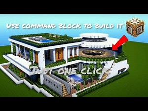 How to make a modern house with command block!