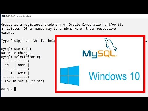 How to install MySQL to run SQL Queries on computer.