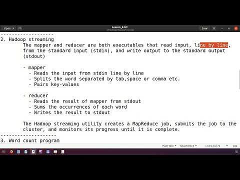 Lesson 8 MapReduce with python wordcount program