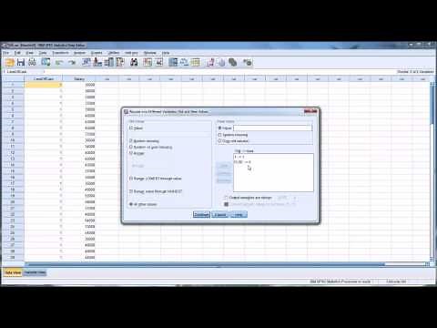 Dummy Coding Variables in SPSS