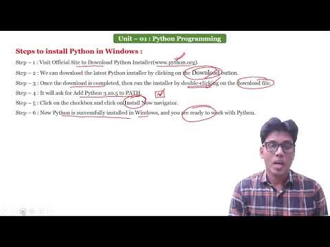 LECTURE 04 UNIT 01 Python Programming