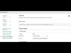 Table API Integration ServiceNow