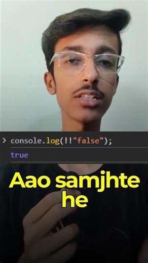 WTF#3 - What the Fun with JS 🔥| Why !!"false" is equal to true | Why in JS