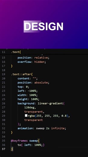 Text Highlight Sweep Effect Using Only HTML & CSS