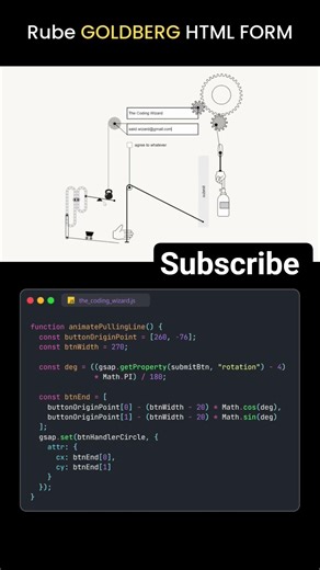 Most Over-Engineered HTML Form Ever! 🤯 | Rube Goldberg Code #shorts #beginnercoding