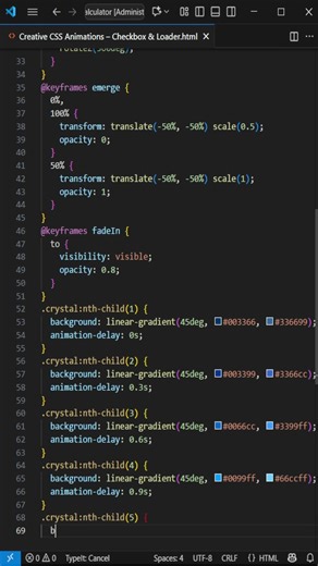 Creative CSS Animations – Checkbox & Loader