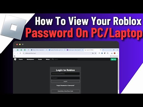 How To View Your Roblox Password On PC/Laptop/Computer | Easy & Fast