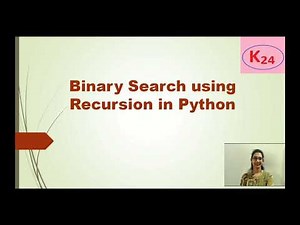 Binary search using Recursion in Python