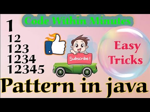Number Pattern-1 Program( Logic , Easy Trick) in Java (HINDI)| ICSE Class 10 and 9| Pattern