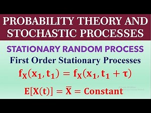 STATIONARY RANDOM PROCESS::: First Order Stationary Processes