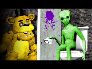 FNAF ANIMATRONICS CHASE ALIEN! (Gmod)