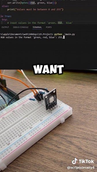 Arduino RGB LED Control with Python