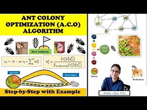 Learn Ant Colony Optimization Algorithm step-by-step with Example (ACO) ~xRay Pixy 🌿🍰🐜🐜🐜🌞