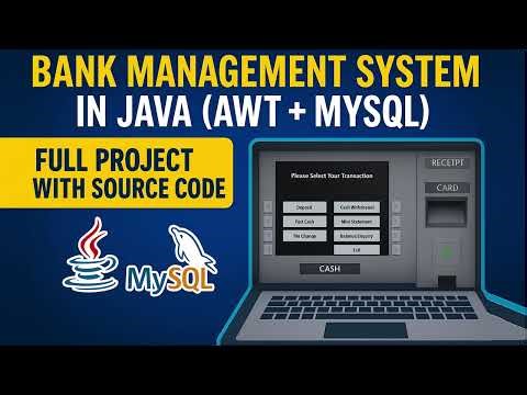 💡 Advance Java Project | Full Bank Management System with GUI + Database | AWT + MySQL #coding #java