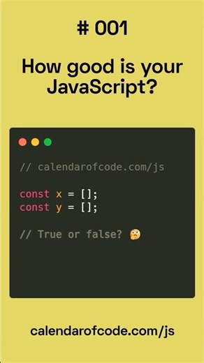 Calendar of Code | JavaScript 001