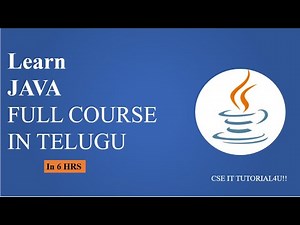 Java Full Course in Telugu
