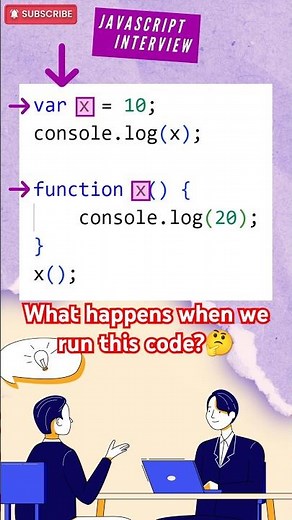 JavaScript Interview: Hoisting TRICK! (Function vs. Variable) #javascriptinterview