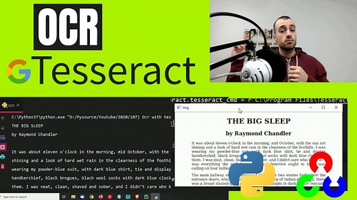 Text recognition (OCR) with Tesseract and Opencv - Pysource