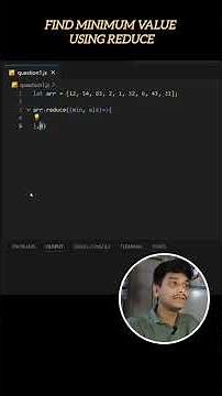 Find Minimum Value in Array Using reduce() | JavaScript Trick #codeshuru #javascript #programming