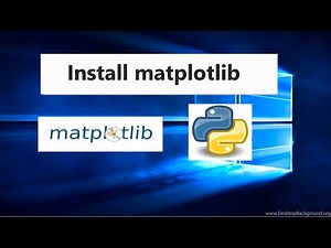 how to install matplotlib in python 3.12.0 on windows