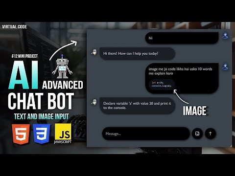 Build AI Advanced ChatBot Using HTML , CSS & JS 🔥 | #12 Mini Project