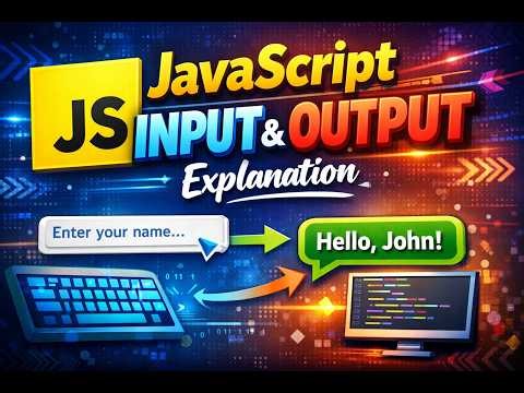 JavaScript Input & Output Explanation