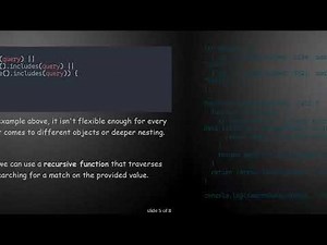 Efficient JavaScript Generic Search for Arrays of Objects