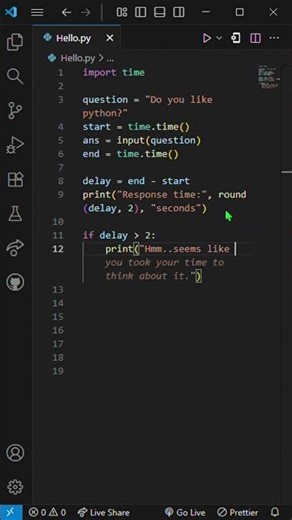 Python Can Be a Lie Detector?! 😳⌛ | Fun Timing Trick in Python | Python tricks | #python #coding