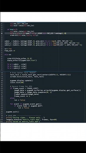 Matrix with Name Using Python