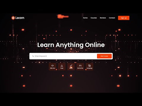 How To Make A Website Header Using HTML And CSS | Add Video Background On HTML website