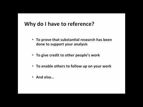Harvard Referencing Tutorial