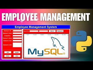 GUI Python Projects: Employee Management Project tutorial with Tkinter and Mysql Part 2/2