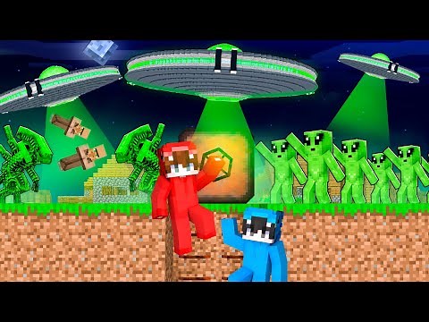 APOCALIPSIS de ALIEN vs BUNKER SECRETO en Minecraft!